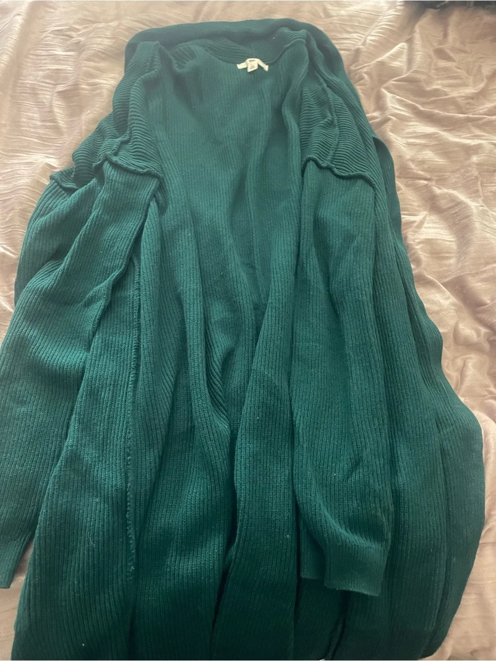 bp Teal Ribbed Cowl Neck Sweater